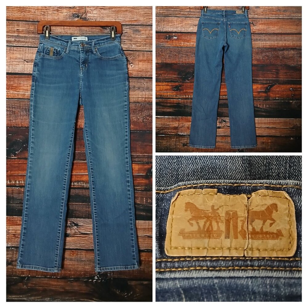 Levis 512 Jeans 26 4 Petite Perfectly Slimming Straight Blue Denim Stretch 2013